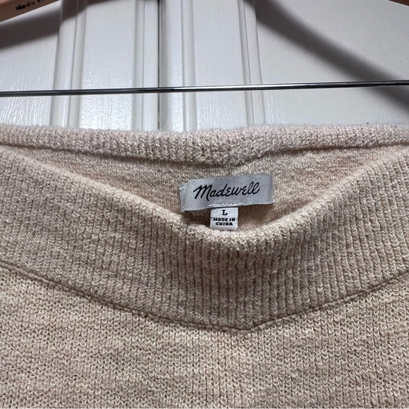 Madewell Birchmoor Sweater Pants Oatmeal Cream Ivory Comfy Casual Size Large - Picture 2 of 3